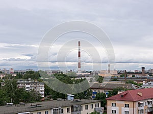 The Factory chimneys.