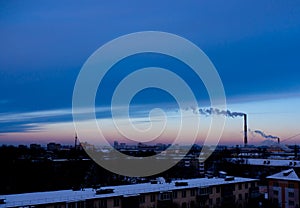 The Factory chimneys.