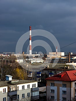 The Factory chimneys.