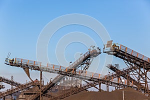 Factory Conveyors Belts Yard Production photo