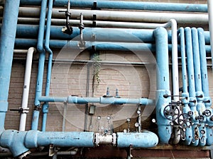 Factory cooling pipes