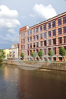 Factory district in Leipzig, Germany