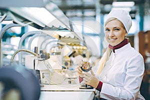 Factory electronics worker