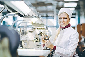 Factory electronics worker