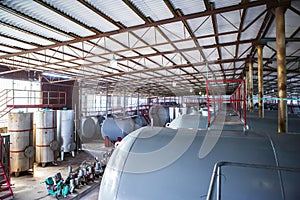 factory equipment for the production of alcohol