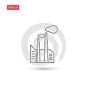 Factory icon vector design isolated 8