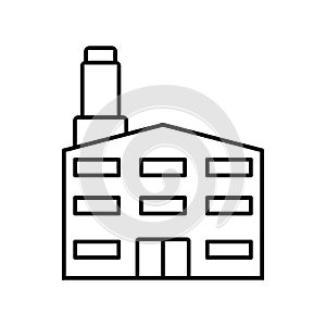 Factory icon vector. productions illustration sign. manufacture symbol. industry logo.