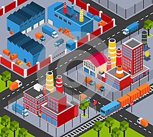 Factory Infrastructure Isometric