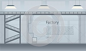 Factory interior banner