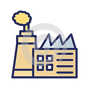 Factory Isolated Vector icon which can easily modify or edit