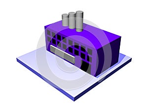 Factory a Logistics Supply Chain Diagram Object