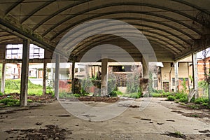 Factory old abandonment crisis economic decay photo