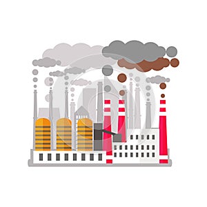 Factory pollutes the enviroment