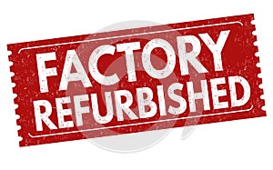 Factory refurbished sign or stamp photo
