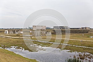 Factory ruins at the edge of Calarasi city