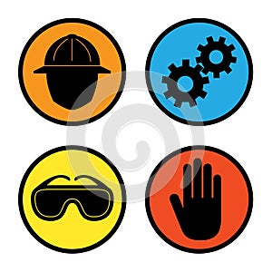 Factory Safety Icons