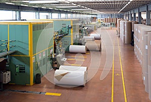 Factory to produce corrugated cardboard