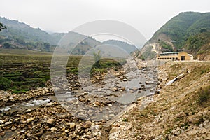 Factory use power from waterfall in Tavan Village Sapa.