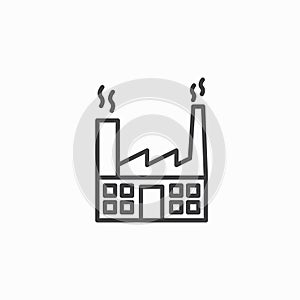 Factory vector icon set