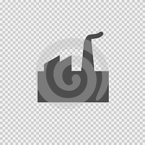 Factory vector icon eps 10. Industry symbol. Power plant. Isolated illustration