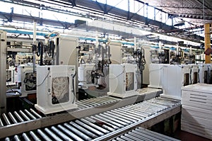 Factory: washing machine production