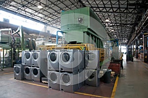 Factory: washing machine production