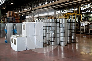 Factory: washing machine production