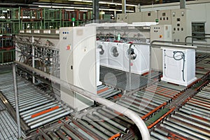 Factory: washing machine production