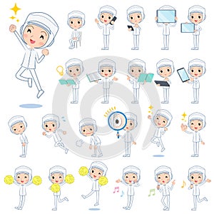 Factory worker protection coat women_2