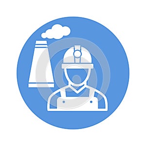 factory worker Vector Icon which can easily modify or edit