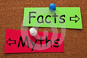 Facts Myths Concept photo