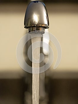 Facuet with running water