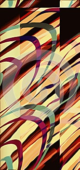 Fade color combination pattern art picture