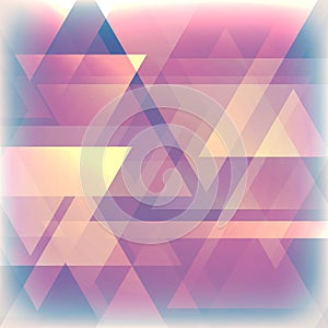 Faded background with triangles