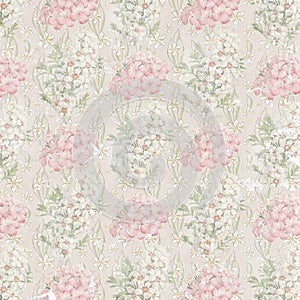 Faded floral wallpaper