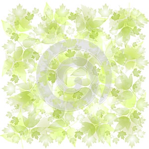 Faded Green Leaves Background