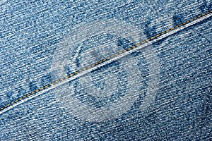 Faded Jeans seam detail