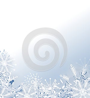 Faded Snowflake Background