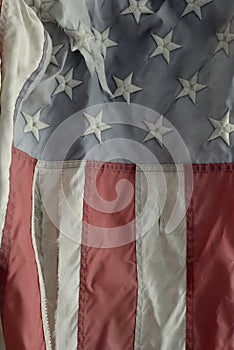 Faded, Torn and Tattered U.S. Flag