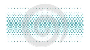 Fading Blue Halftone Dot Gradient Pattern, vector design Generative AI