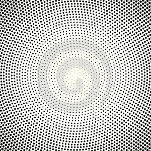 Fading circular pattern of dots