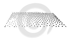 Fading Halftone Dot Gradient for Subtle Abstract Backgrounds, vector design Generative AI