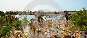 Fadiouth shell island cemetery in Senegal