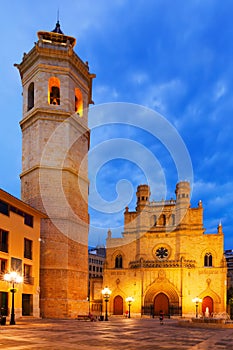 Fadri tower and Gothic Cathedral at Castellon de la Plana photo