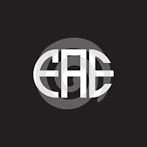 FAE letter logo design on black background. FAE creative initials letter logo concept. FAE letter design