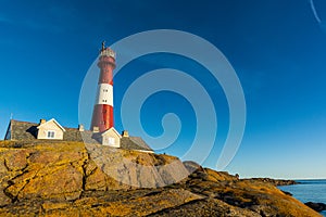 Faerder lighthouse on the coast of Norway