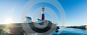 Faerder lighthouse on the coast of Norway