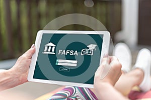 Fafsa concept on a tablet