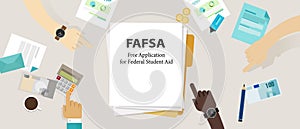fafsa free application for federal student aid help payment financial service school college knowledge education