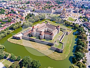 Fagaras Fortress in Transylvania as seen from above